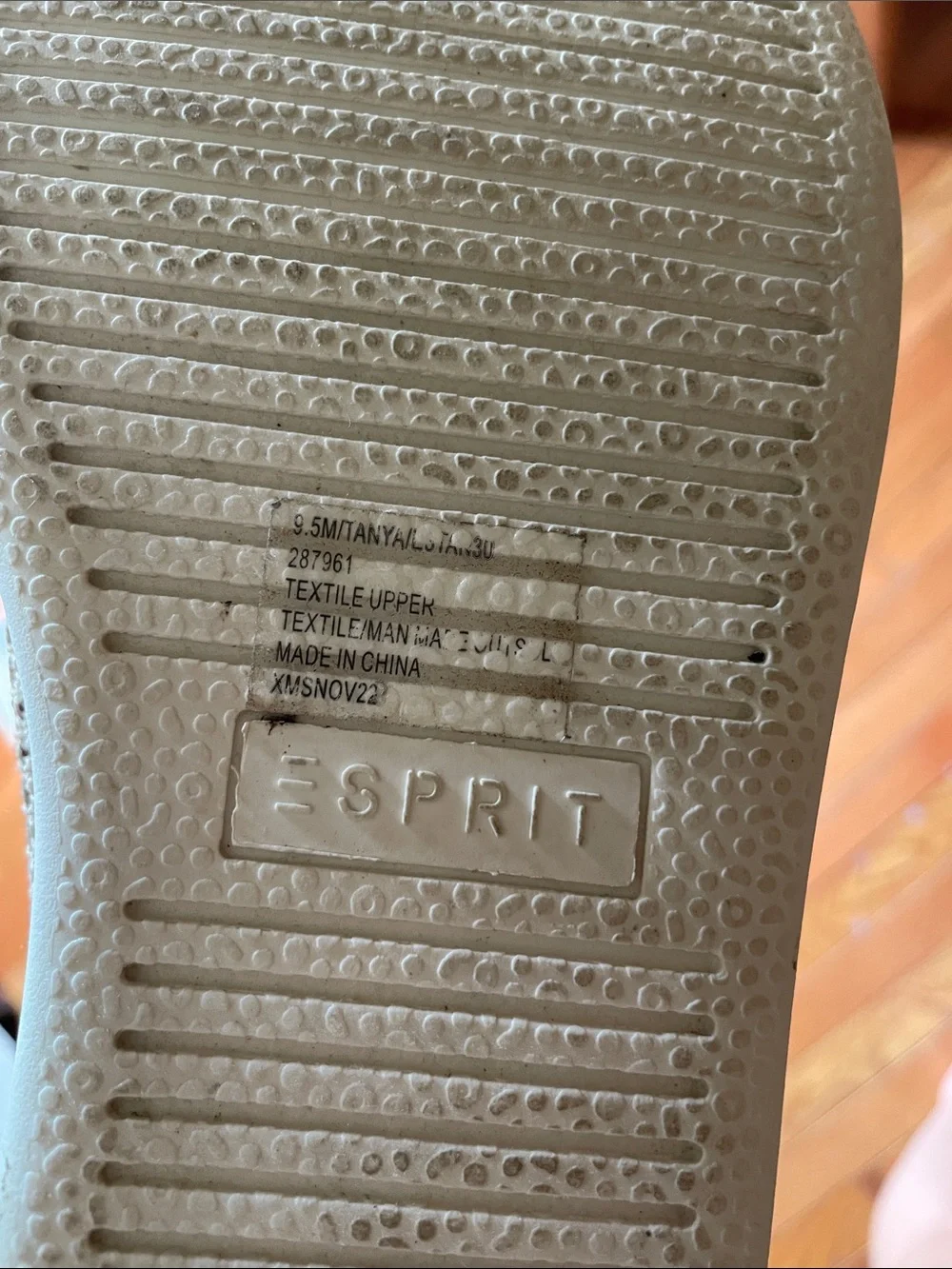 Esprit Women’s Slip-On Knit Flats in Beige